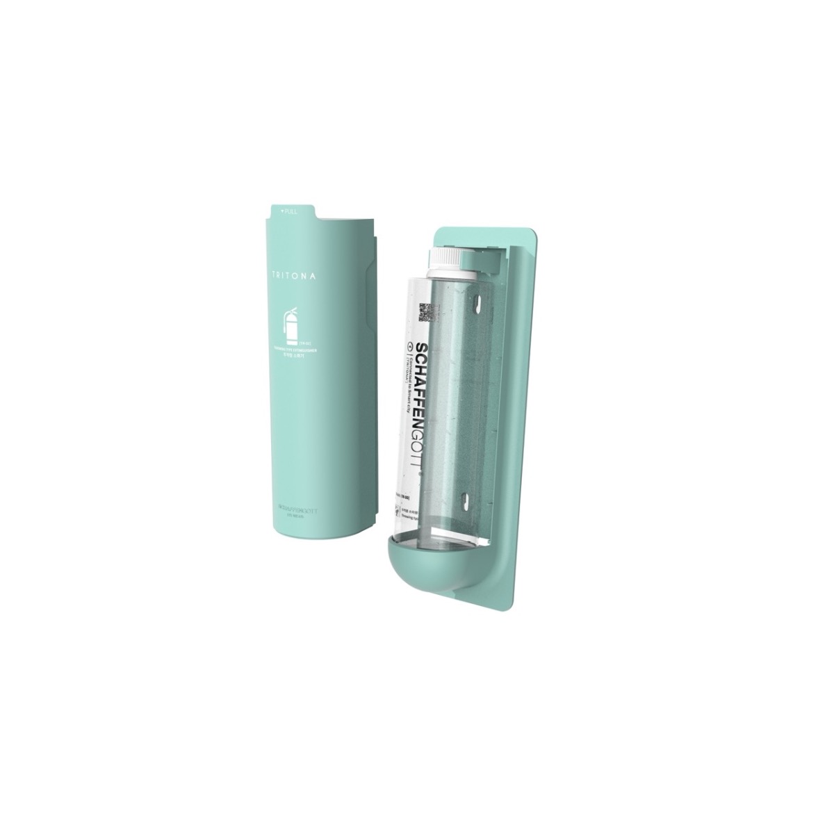 Ales by Tritona | Throw-type Liquid Fire Extinguisher | Baby Blue Case & Refill